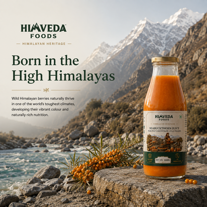Sea Buckthorn Pulp, 300ml (Juice) (Rich in Vitamin C, Omega 3,6,7 and 9 and Antioxidants)