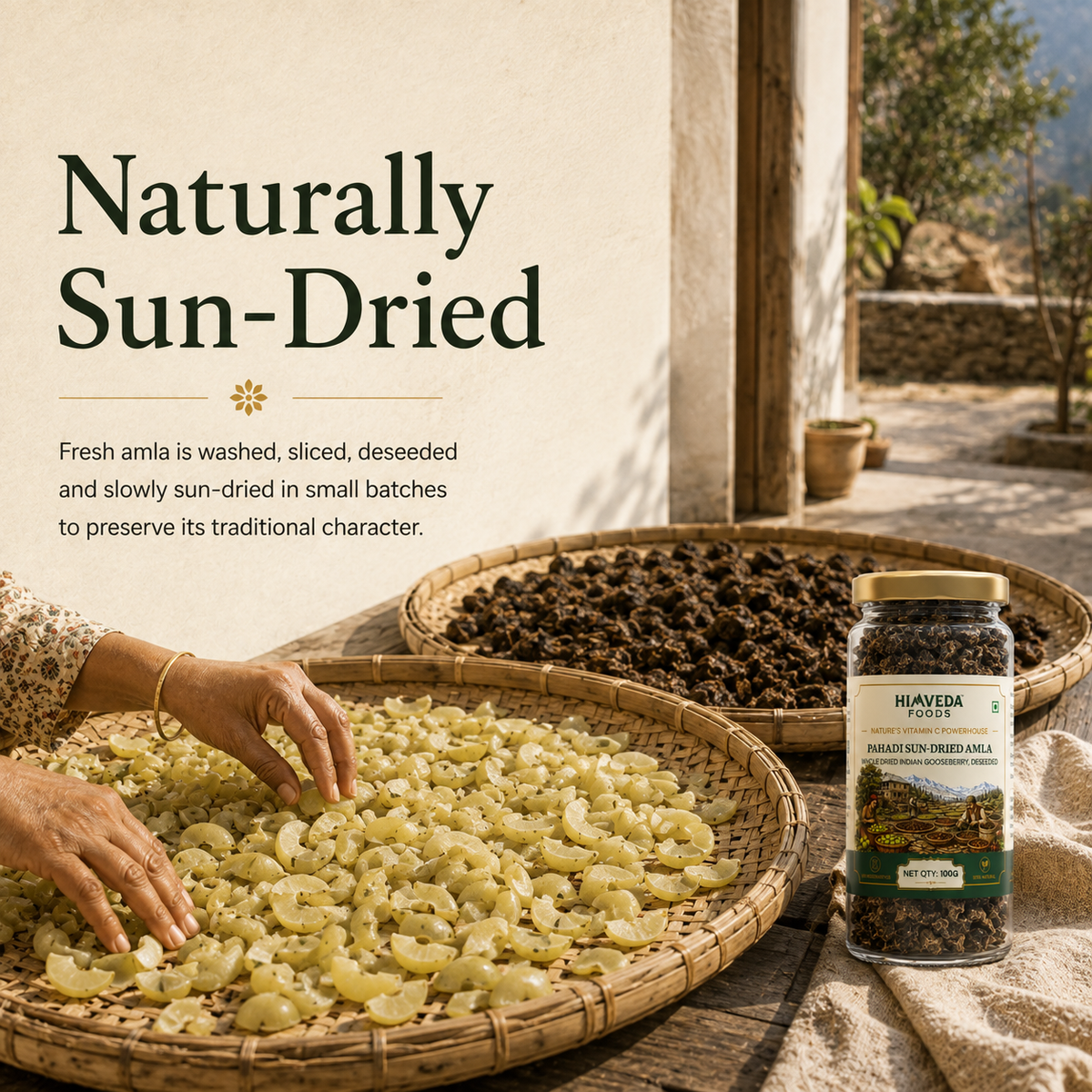 Pahadi Sun-Dried Amla, 100g