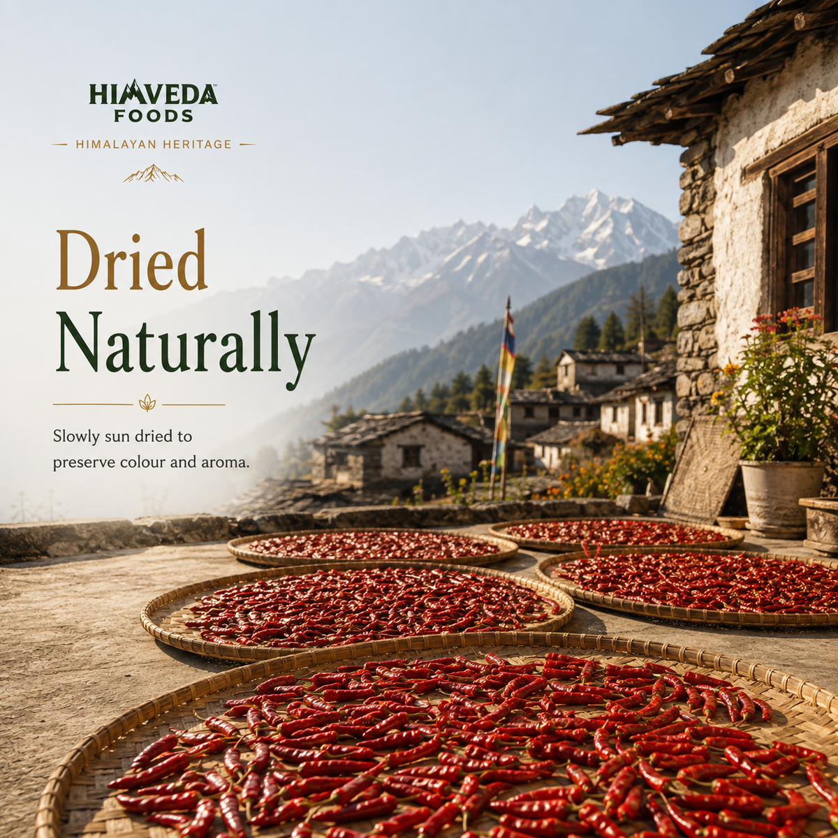 Pahadi Red Chilli Powder — Stone Ground, 100g