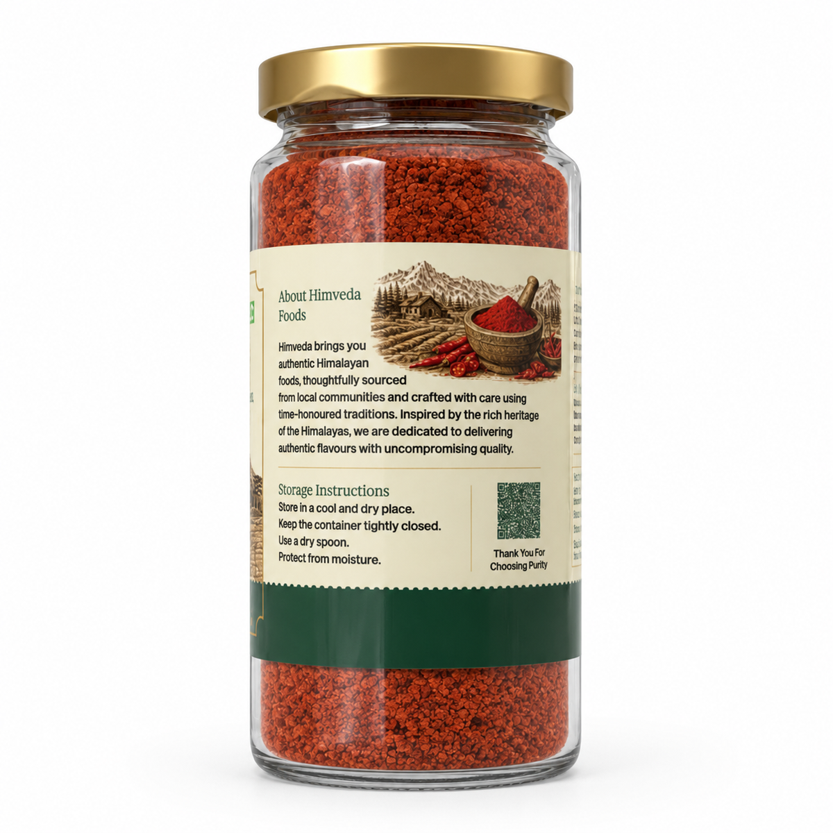 Pahadi Red Chilli Powder — Stone Ground, 100g