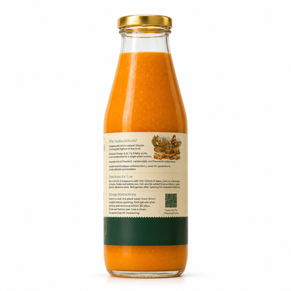 Sea Buckthorn Pulp, 300ml (Juice) (Rich in Vitamin C, Omega 3,6,7 and 9 and Antioxidants)