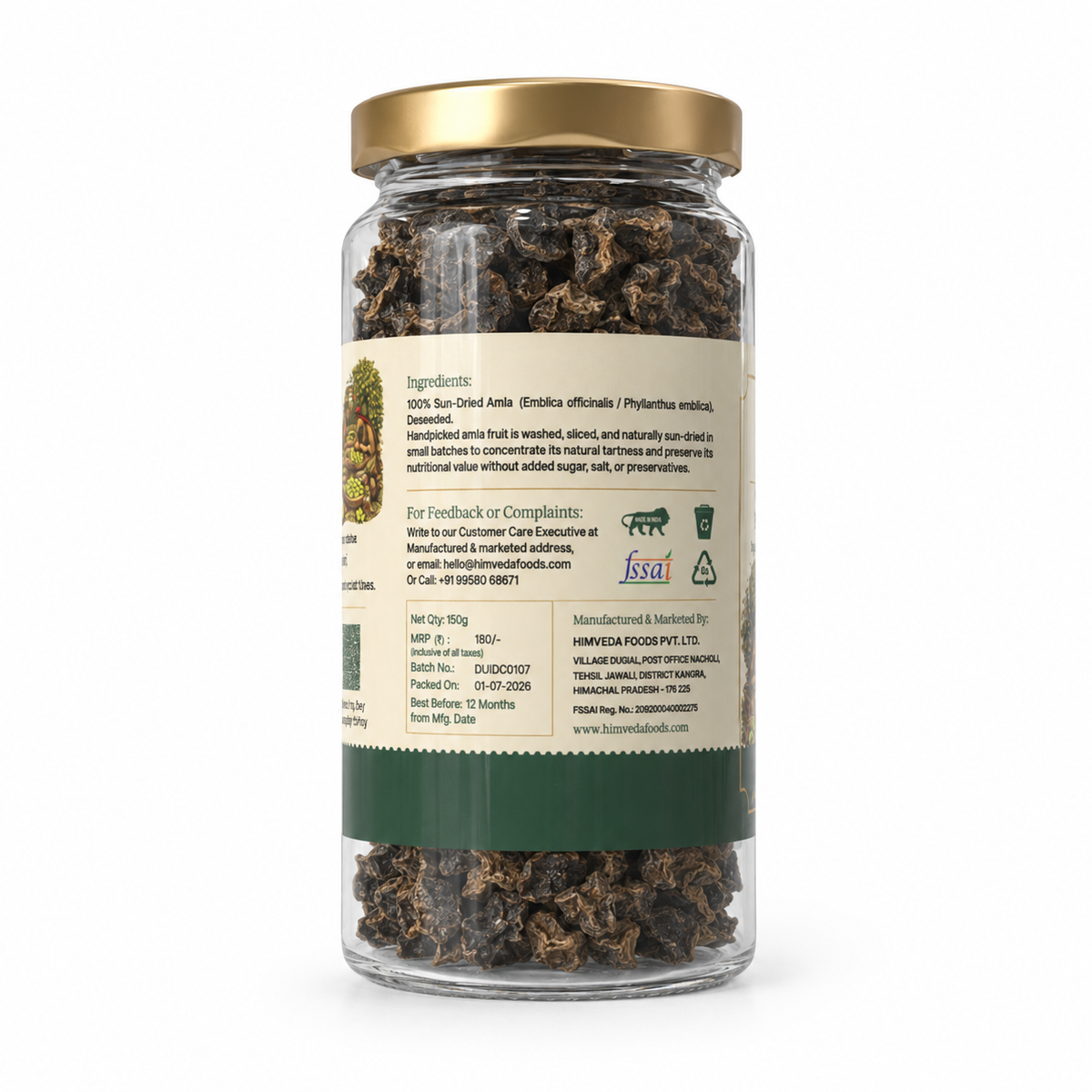 Pahadi Sun-Dried Amla, 100g